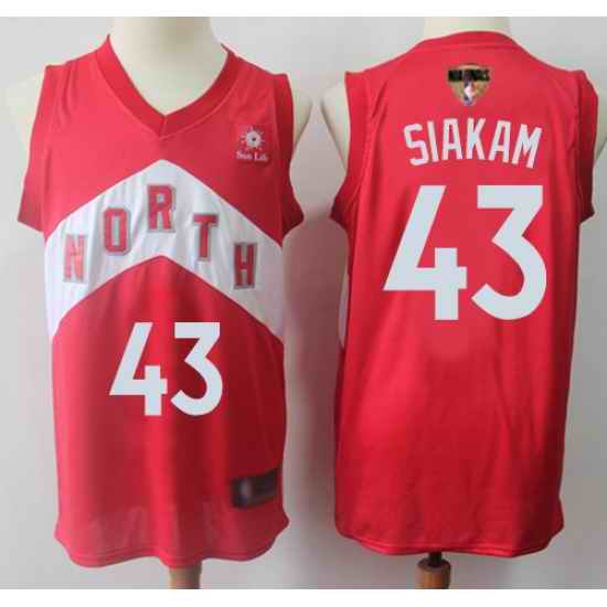 Raptors 43 Pascal Siakam Red 2019 Finals Bound Basketball Swingman Earned Edition Jersey